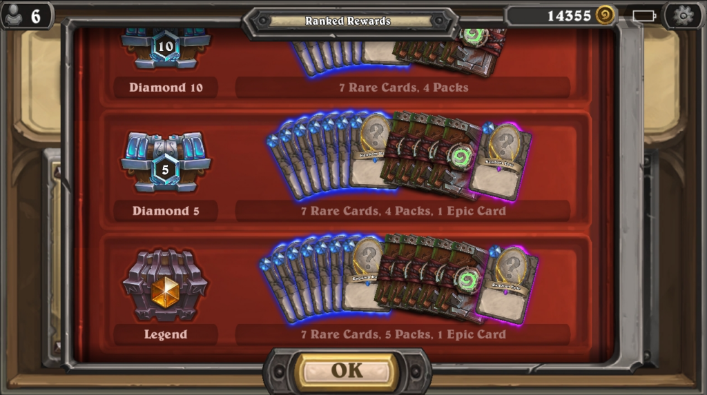 hearthstone ranking system rewards